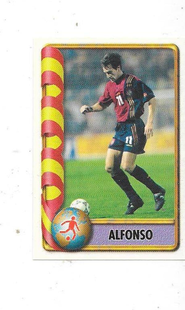 1998 Navarrete France 98 World Cup Football Sticker #263 ALFONSO PEREZ , Spain