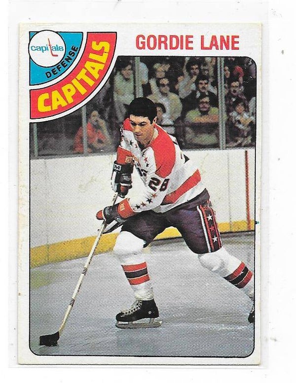 1978-79 OPC NHL Ice Hockey Card #284 Gordie Lane , Washington Capitals