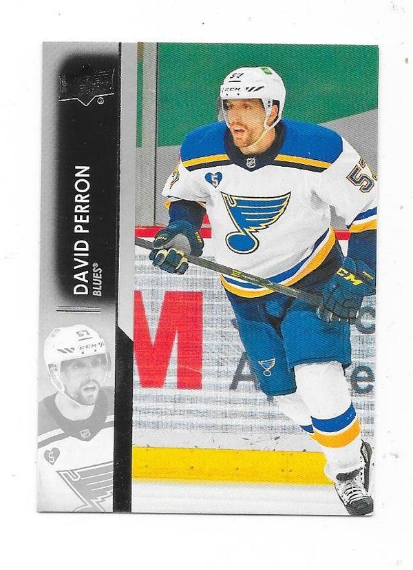 2021-22 Upper Deck NHL Ice Hockey Card #156 David Perron , St Louis Blues