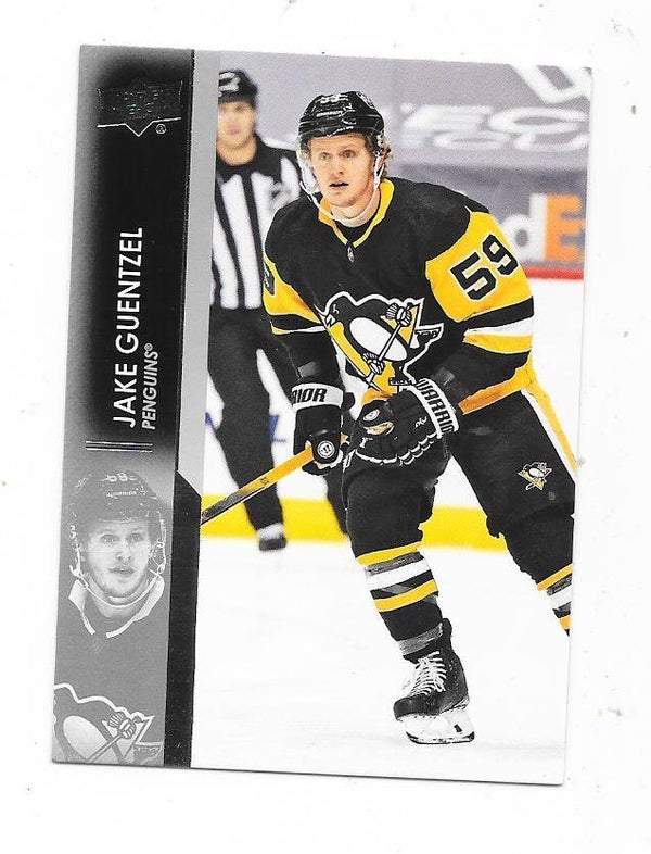 2021-22 Upper Deck NHL Ice Hockey Card #142 Jake Guentzel, Pittsburgh Penguins