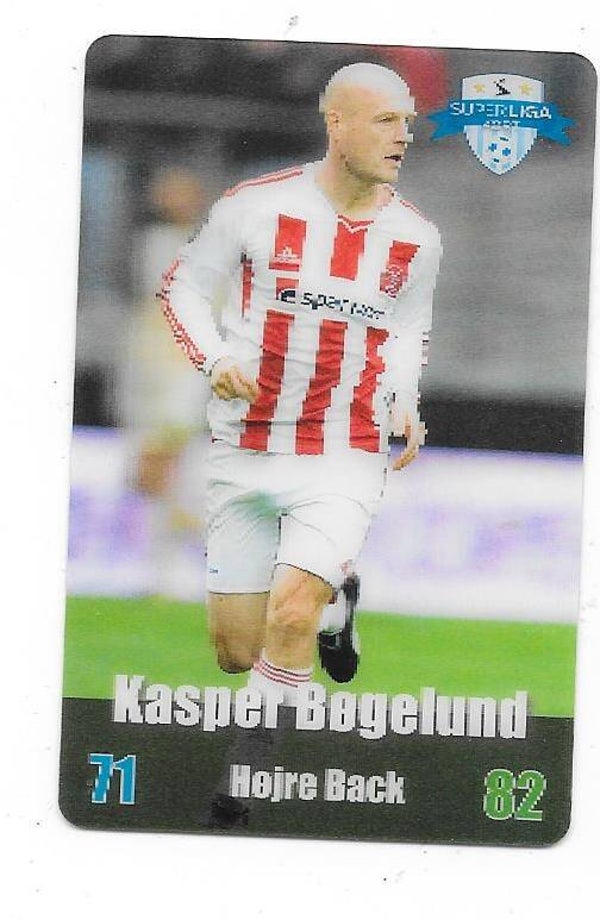 2012-13 Danish Superliga Kort Kulma Football Card  # Kasper Bogelund , AaB