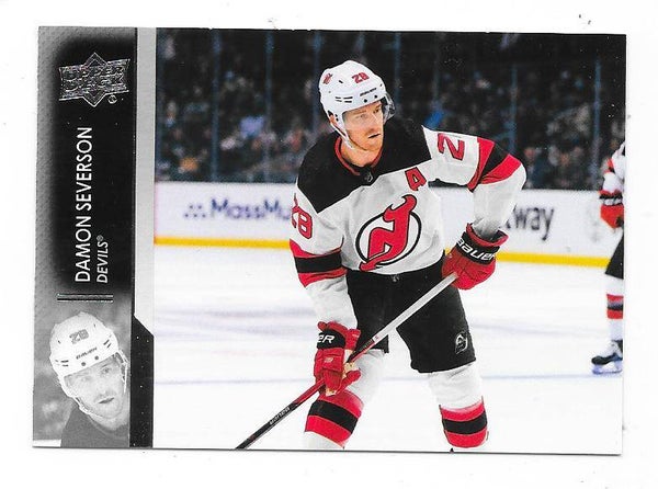 2021-22 Upper Deck NHL Ice Hockey Card #358 Damon Severson , New Jersey Devils