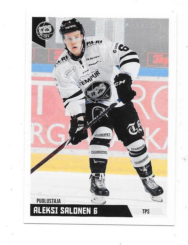 2019-20 Finnish Cardset #158 Aleksi Salonen TPS , Berani Zlin