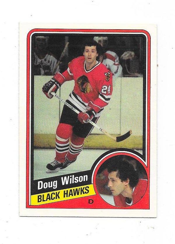 1984-85 OPC NHL Ice Hockey Card #48 Doug Wilson , Chicago Blackhawks