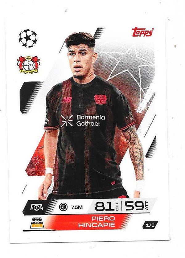 2025-26 Topps Match Attax Champions League #175 Piero Hincapie , Bayer Levekusen, Germany