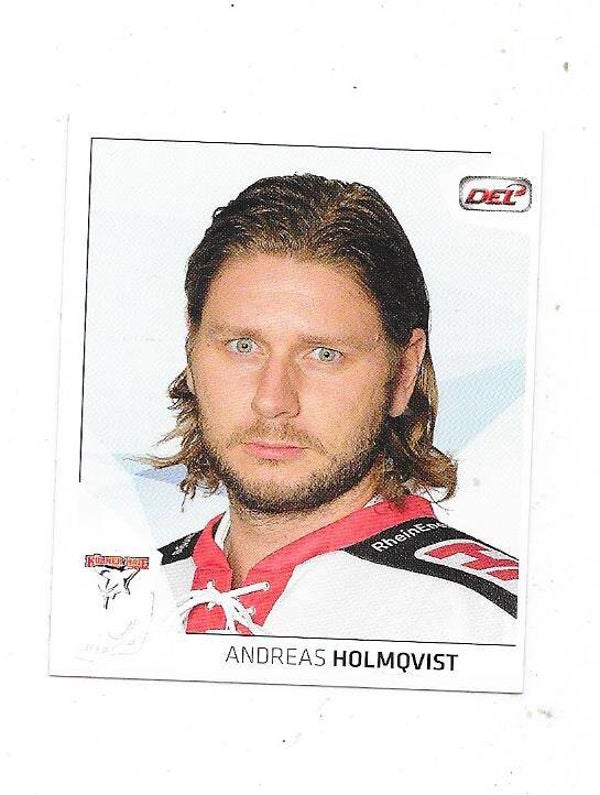 2015 DEL CityPress Ice Hockey Card #128 Andreas Holmqvist , Kölner Haie & Djurgårdens IF