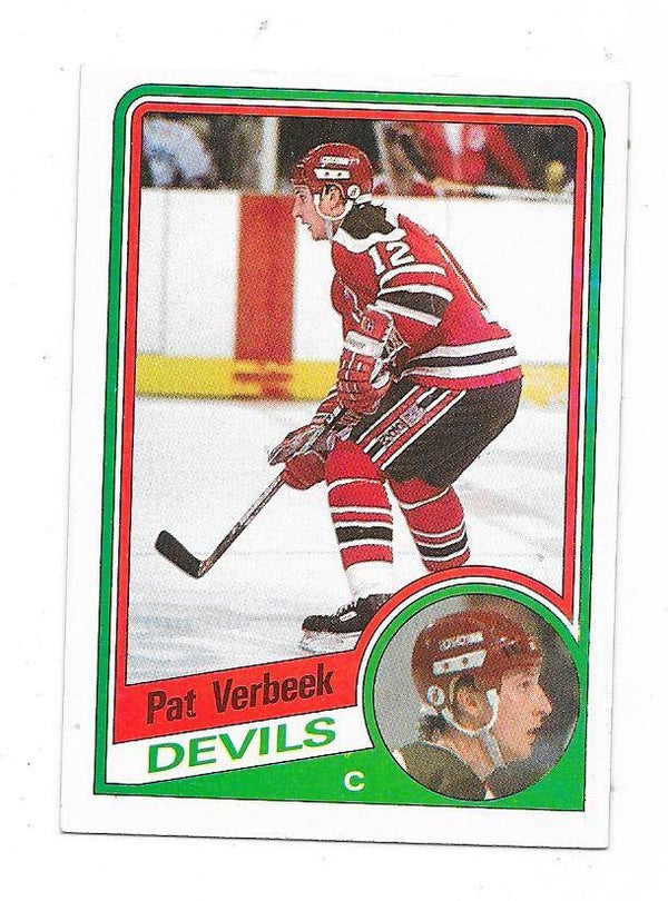 1984-85 Topps #90 Pat Verbeek , New Jersey Devils RC