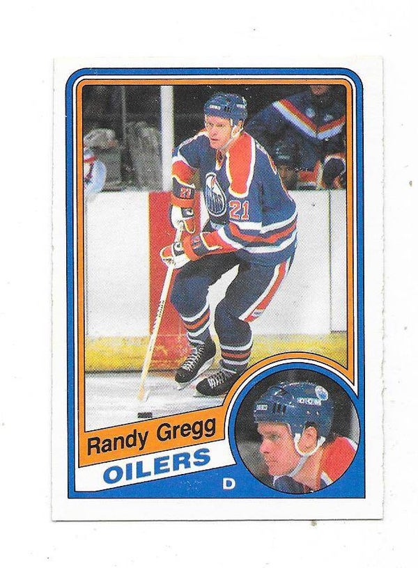 1984-85 OPC #242 Randy Gregg , Edmonton Oilers