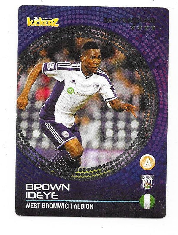 2014-15 Swedish Kickerz Silverstar # Brown Ideye  West Bromwich Albion , Nigeria