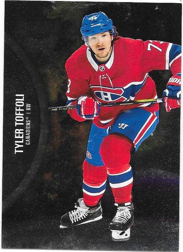2021-22 Skybox Metal Universe NHL Ice Hockey Card 78 Tyler Toffoli , Montreal Canadiens