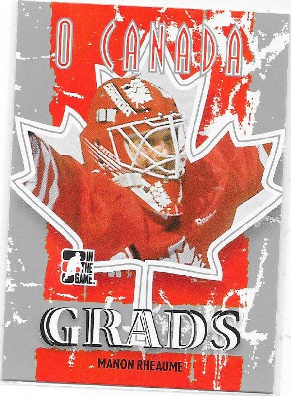 2007 ITG O`Canada Ice Hockey card #80 Manon Rheaume , Canada