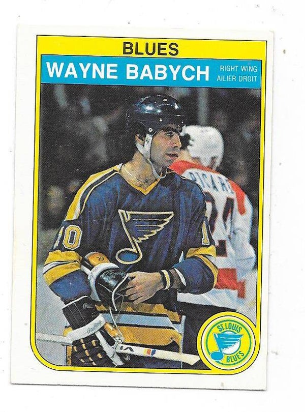 1982-83 OPC NHL Ice Hockey Card #299 Wayne Babych , St Louis Blues