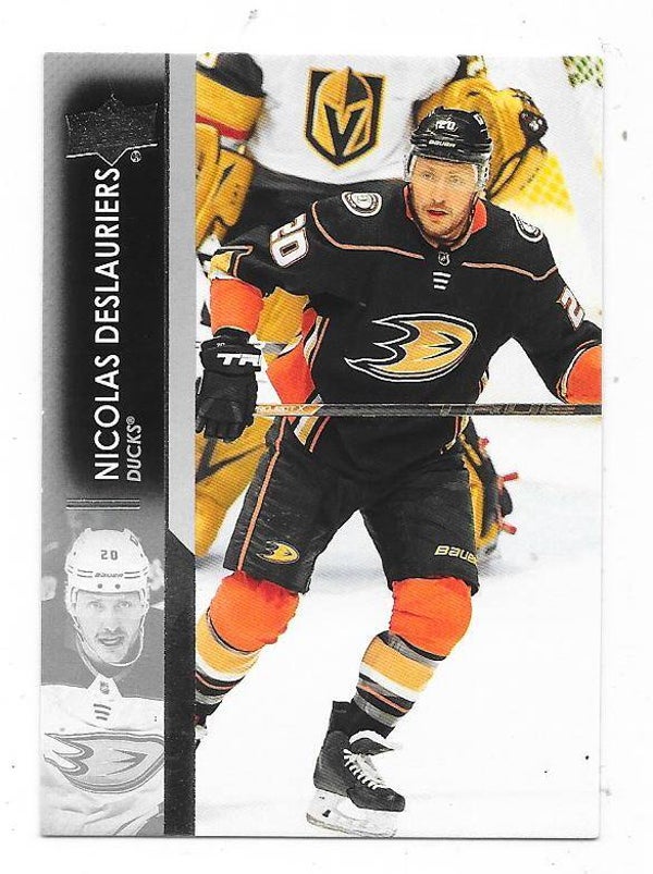 2021-22 Upper Deck NHL Ice Hockey Card #3 Nicolas Deslauriers , Anaheim Ducks