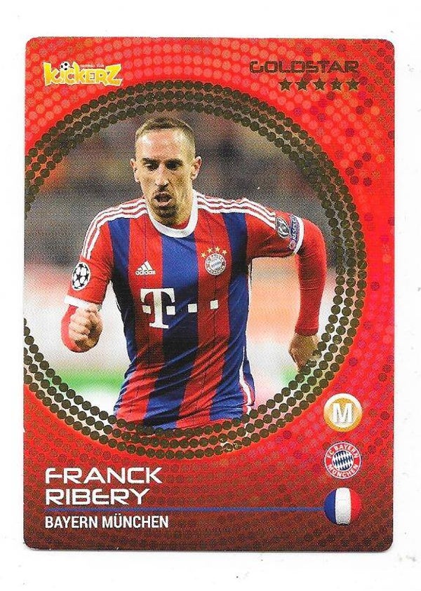 2014-15 Swedish Kickerz Goldstar # Franck Ribery , Bayern Munchen & France