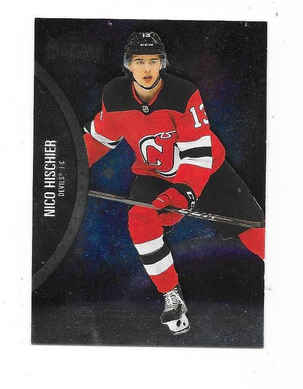 2021-22 SkyBox Metal Universe #16 Niko Hischier , New Jersey Devils