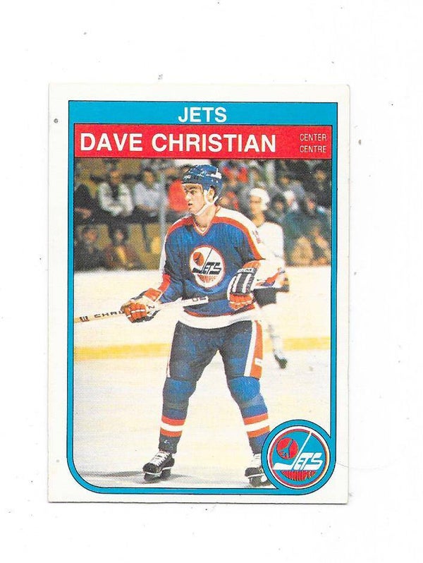 1982-83 OPC #377 Dave Christian , Winnipeg Jets