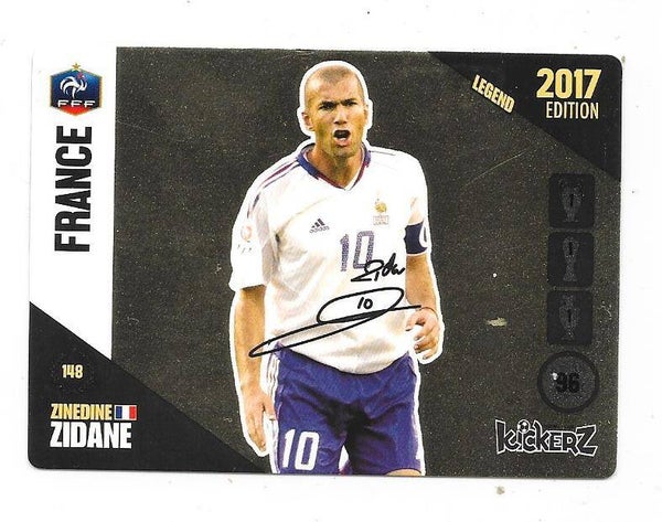 2017 Swedish Kickerz LEGENDS # Zinedine Zidane , France & Real Madrid