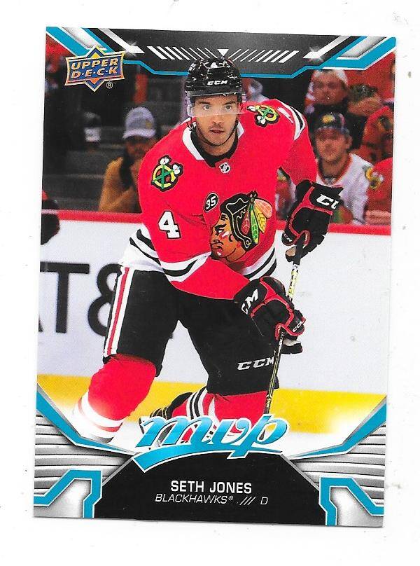 2022-23 Upper Deck MVP NHL Ice Hockey Cards #44 Seth Jones , Chicago Blackhawks