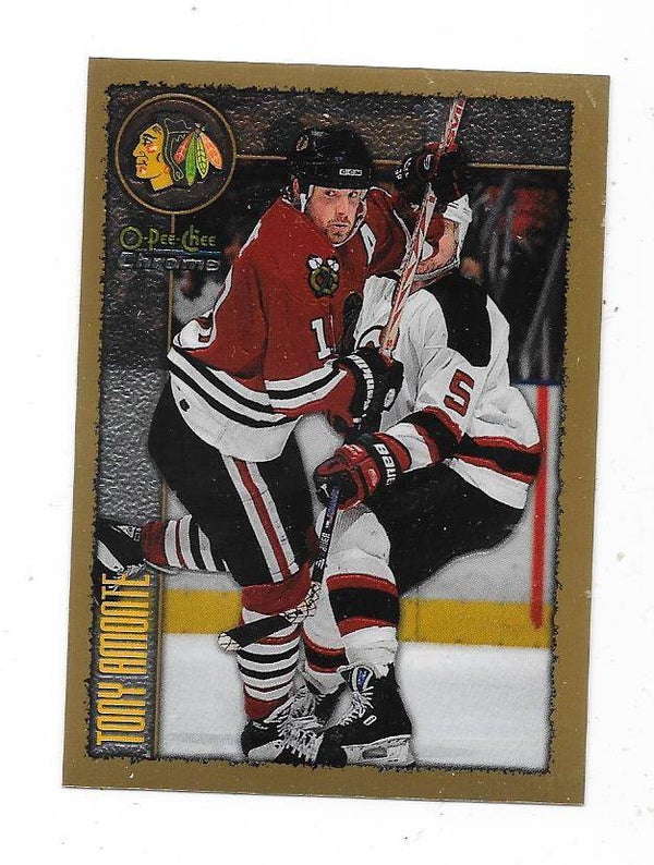 1998-99 OPC Chrome NHL Card #204 Tony Amonte , Chicago Blackhawks