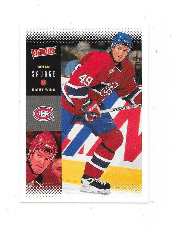 2000-01 Upper Deck Victory #123 Brian Savage , Montreal Canadiens