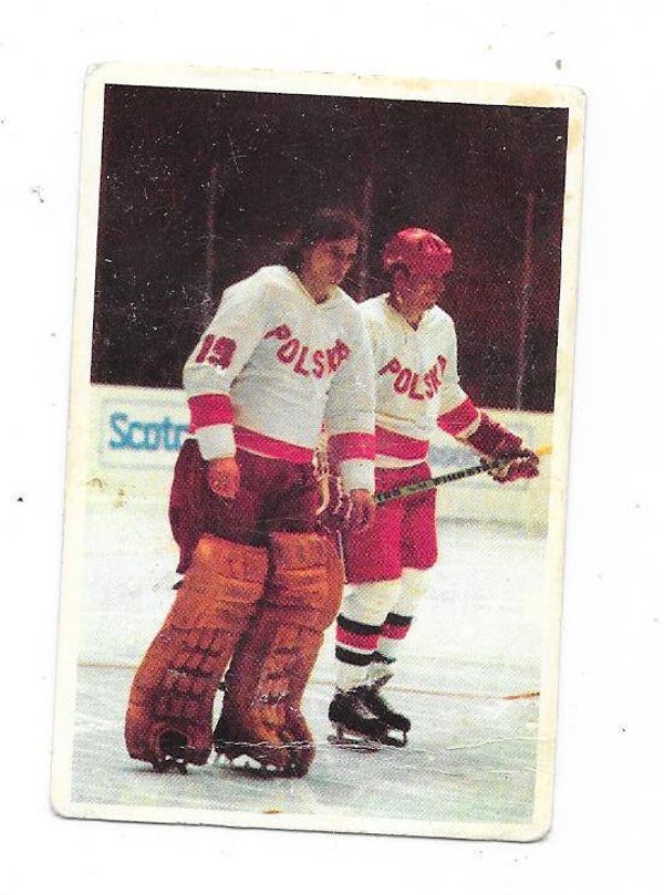1972 Finnish Panda Hockey Card WC #90 Henryk Wojtynek , Poland , Naprzod Janow