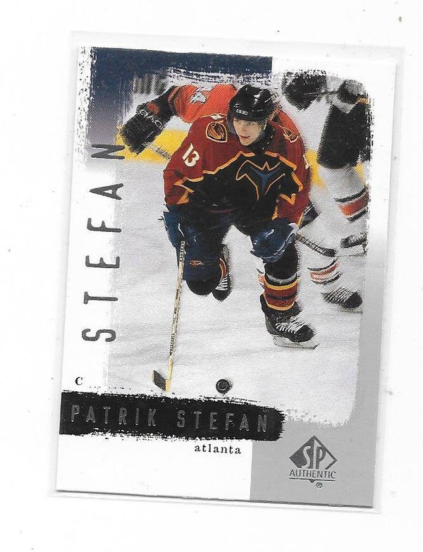 2000-01 SPA Authentic NHL Ice Hockey Card #4 Patrik Stefan , Atlanta Trashers