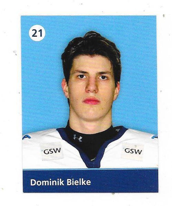 2009-10 German Eisbären Berlin Teamissued Ice Hockey Card #21 Dominik Bielke