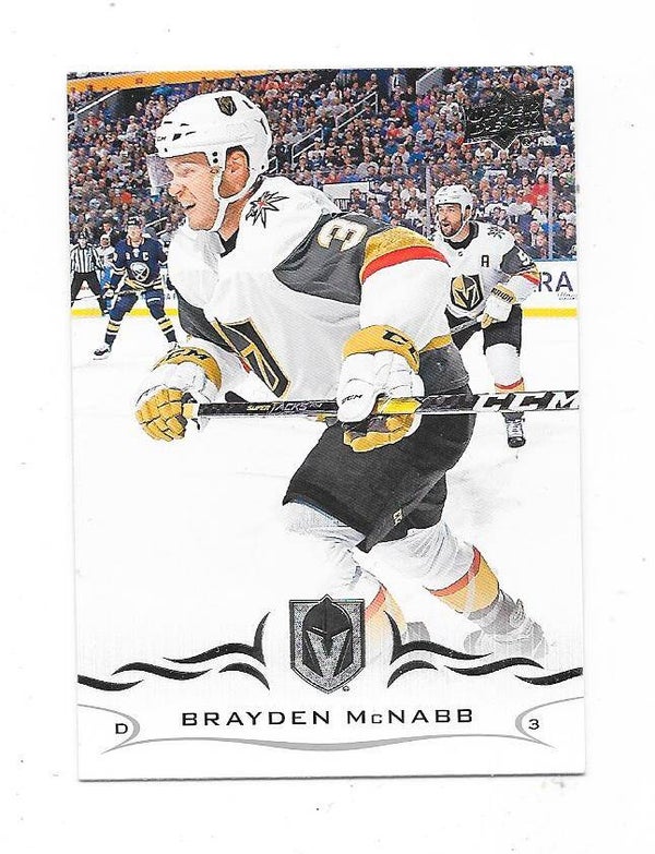 2018-19 Upper Deck NHL Ice Hockey Card #432 Brayden McNabb , Vegas Golden Knights