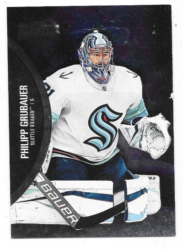 2021-22 SkyBox Metal Universe #99 Philipp Grubauer , Seattle Kraken