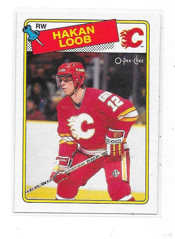 1988-89 OPC #110 Håkan Loob , Calgary Flames