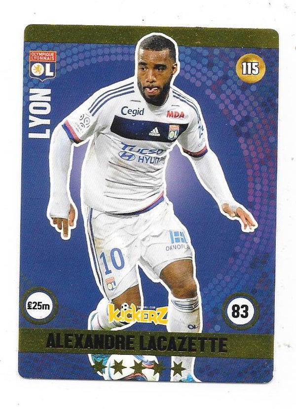 2015-16 Swedish Kickerz Goldstar # Alexandre LaCazette , Olympique Lyon & France