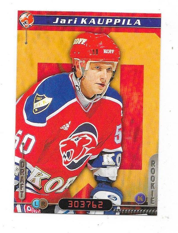 2000-01 Finnish Cardset Ice Hockey Card #137 Jari Kauppila , HIFK