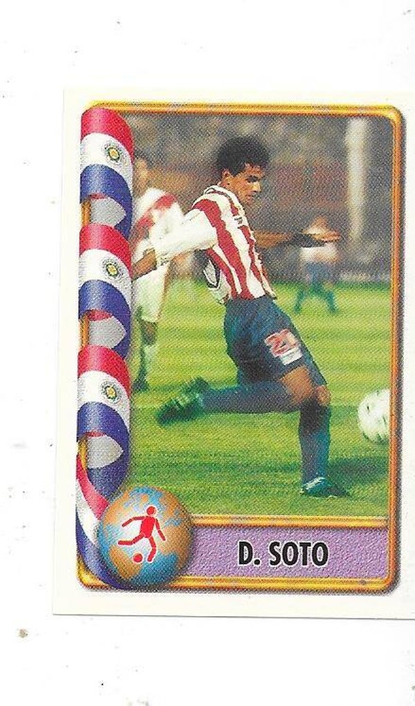 1998 Navarrete France 98 World Cup Football Sticker #439 Derlis Soto , Paraguay