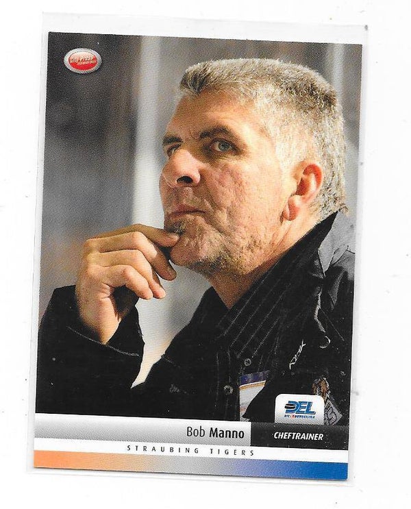 2007-08 German DEL Ice Hockey card #436 Bob Manno , Straubing Tigers , Vancouver Canucks