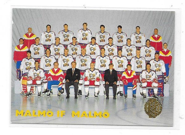 1994-95 Swedish LEAF SHL  #314 Team Picture Malmö Redhawks