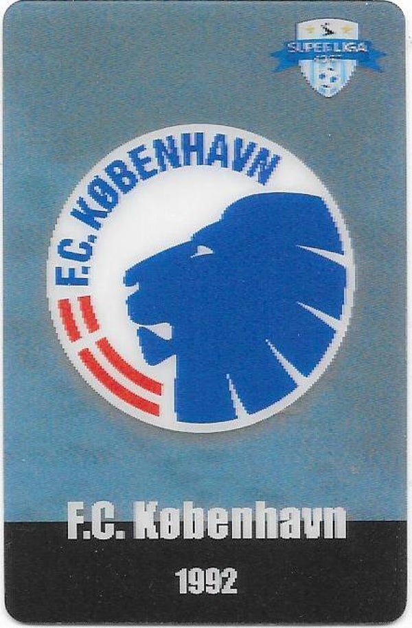 2012-13 Danish Superliga Kuma Fotboll Kort # FC København , Logo card