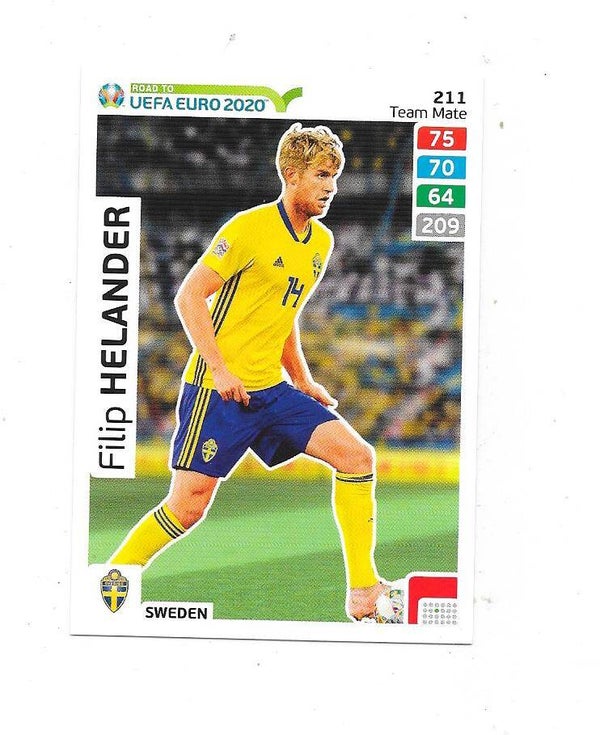 2020 Panini Adrenalyn XL Road to UEFA EURO 2020 #211 Filip Helander , Sweden