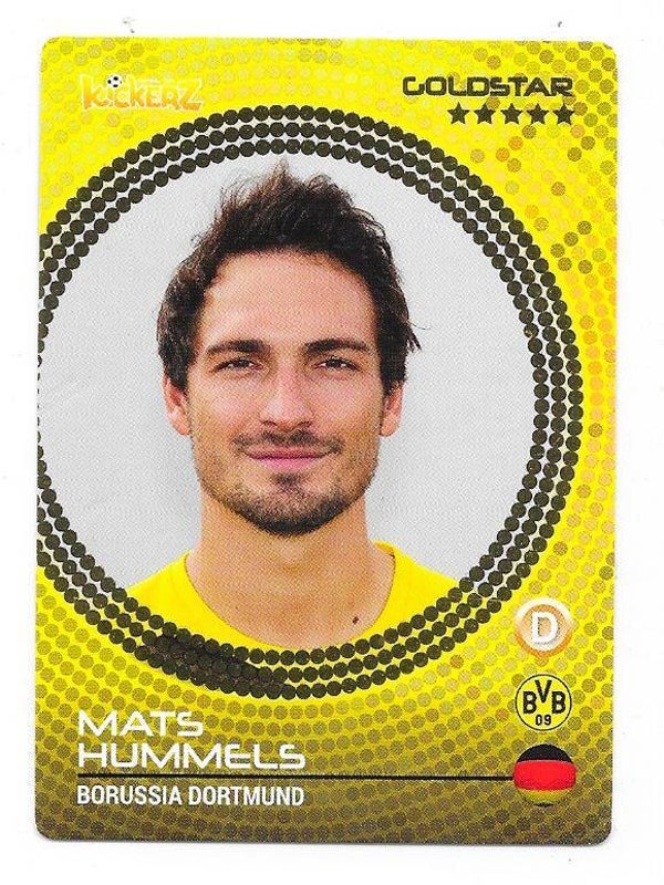 2014-15 Swedish Kickerz Goldstar # Mats Hummels  Borussia Dortmund , Germany