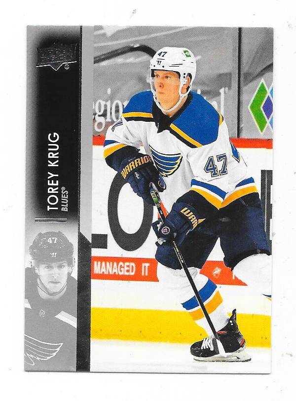 2021-22 Upper Deck NHL Ice Hockey Card #155 Torey Krug , St Louis Blues