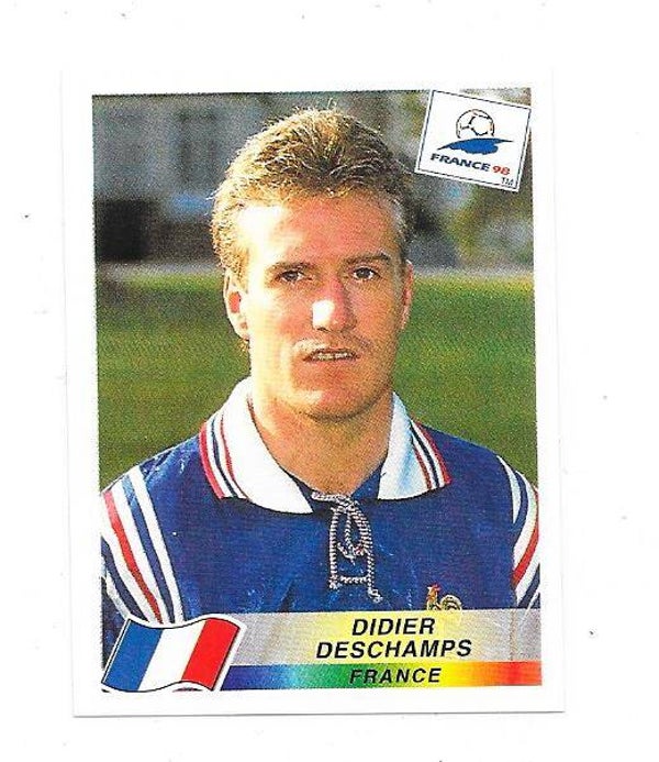 1998 Panini World Cup France 98 Sticker #65 Didier Deschamps, France