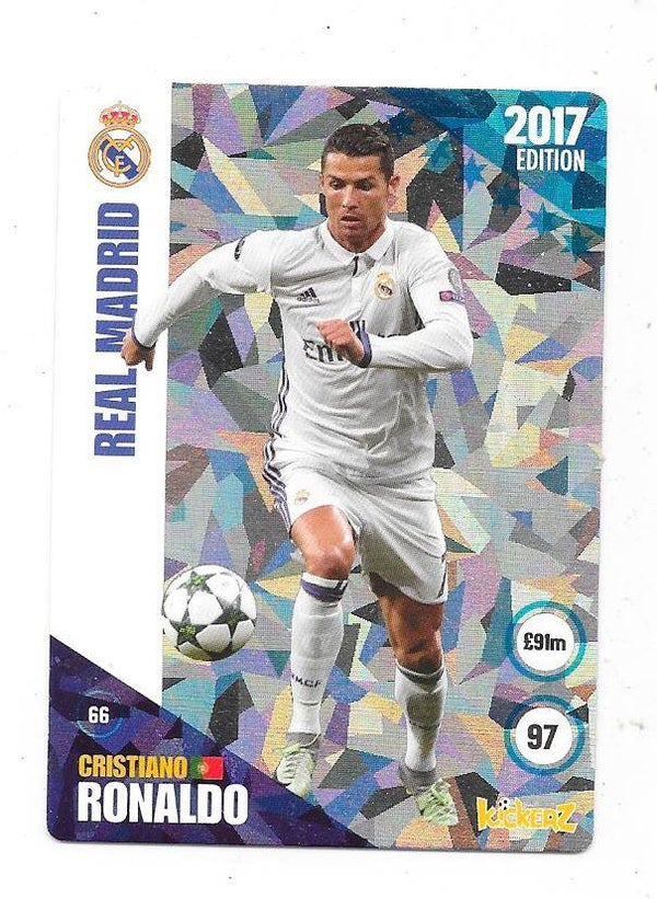 2016-17 Swedish Kickerz Diamonds # Cristiano Ronaldo , Real Madrid & Portugal