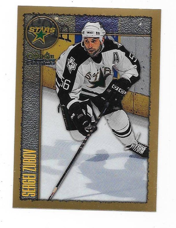 1998-99 OPC Chrome NHL Card #176 Sergei Zubov , Dallas Stars