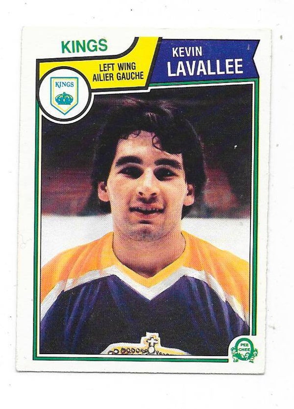 1983-84 OPC NHL Ice Hockey Card #157 Kevin Lavallee , Los Angeles Kings