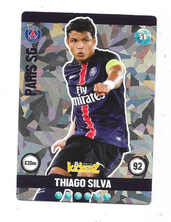 2015-16 Swedish Kickerz Diamond # Thiago Silva , Paris Saint-Germain & Brasil