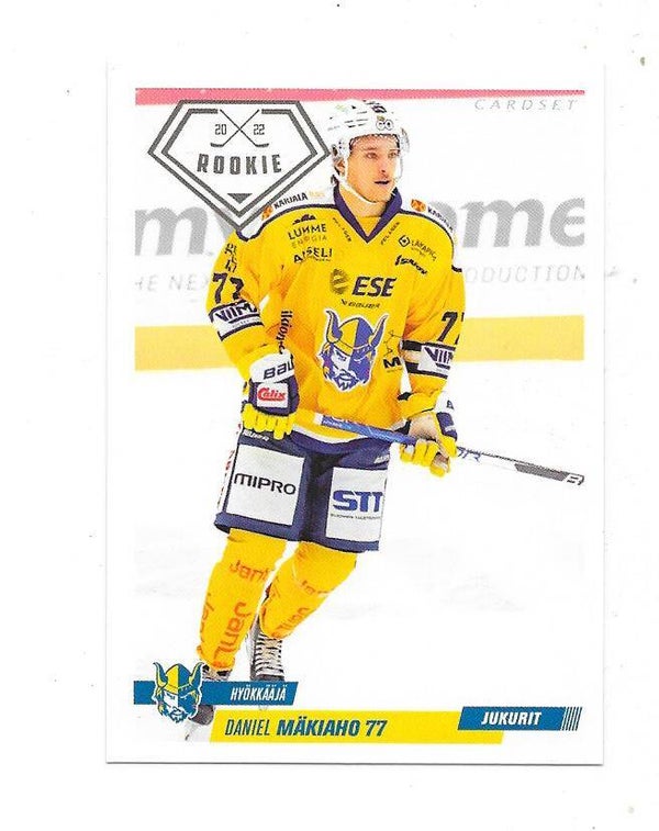 2022-23 Finnish Cardset Rookies #RC226 Daniel Mäkiaho Jukurit , Sioux City Musketeers