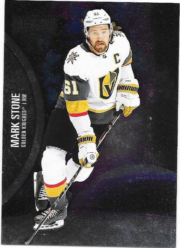 2021-22 Skybox Metal Universe NHL Ice Hockey Card #80 Mark Stone , Vegas Golden Knights