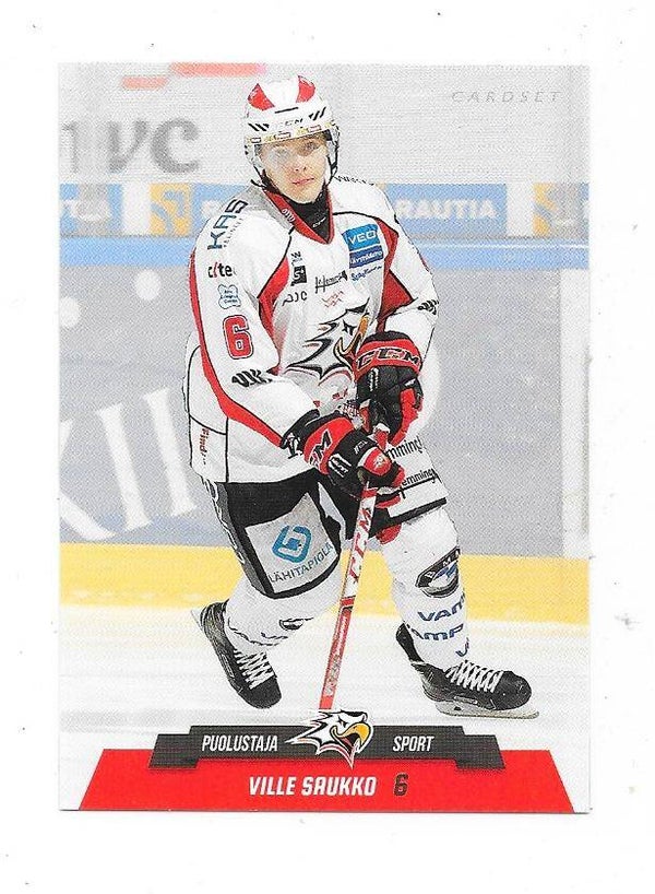 2017-18 Finnish Cardset #135 Ville Saukko Vaasan Sport , Brest