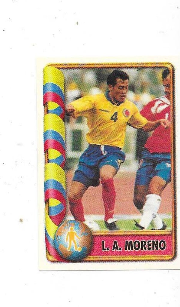 1998 Navarrete FIFA WC France 98 Sticker #168 Luis Antonio Moreno , Colombia