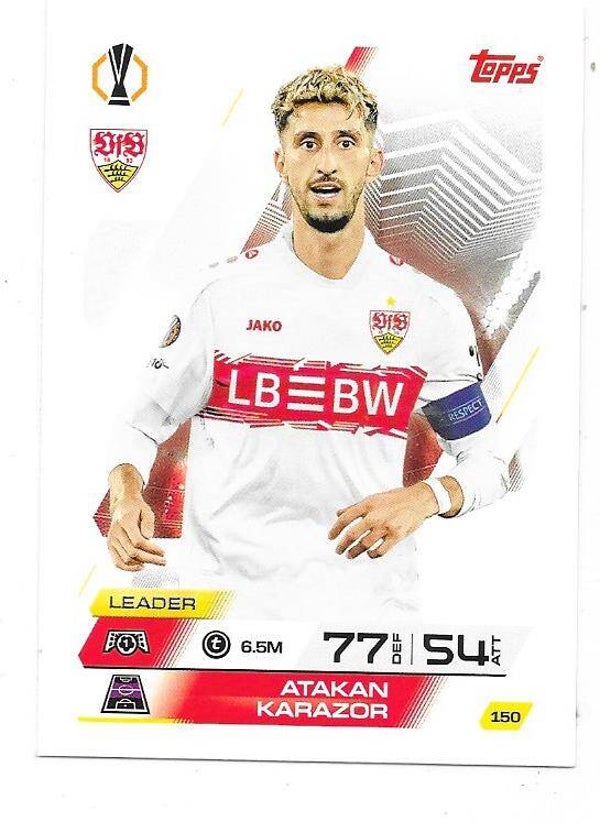 2025-26 Topps Match Attax Champions League #150 Atakan Karazor , VfB Stuttgart , Germany