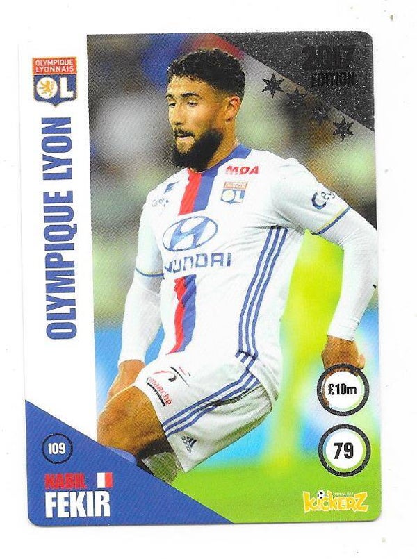 2016-17 Swedish Kickerz Silverstar #109  Nabil Fekir  Olympique Lyon, France